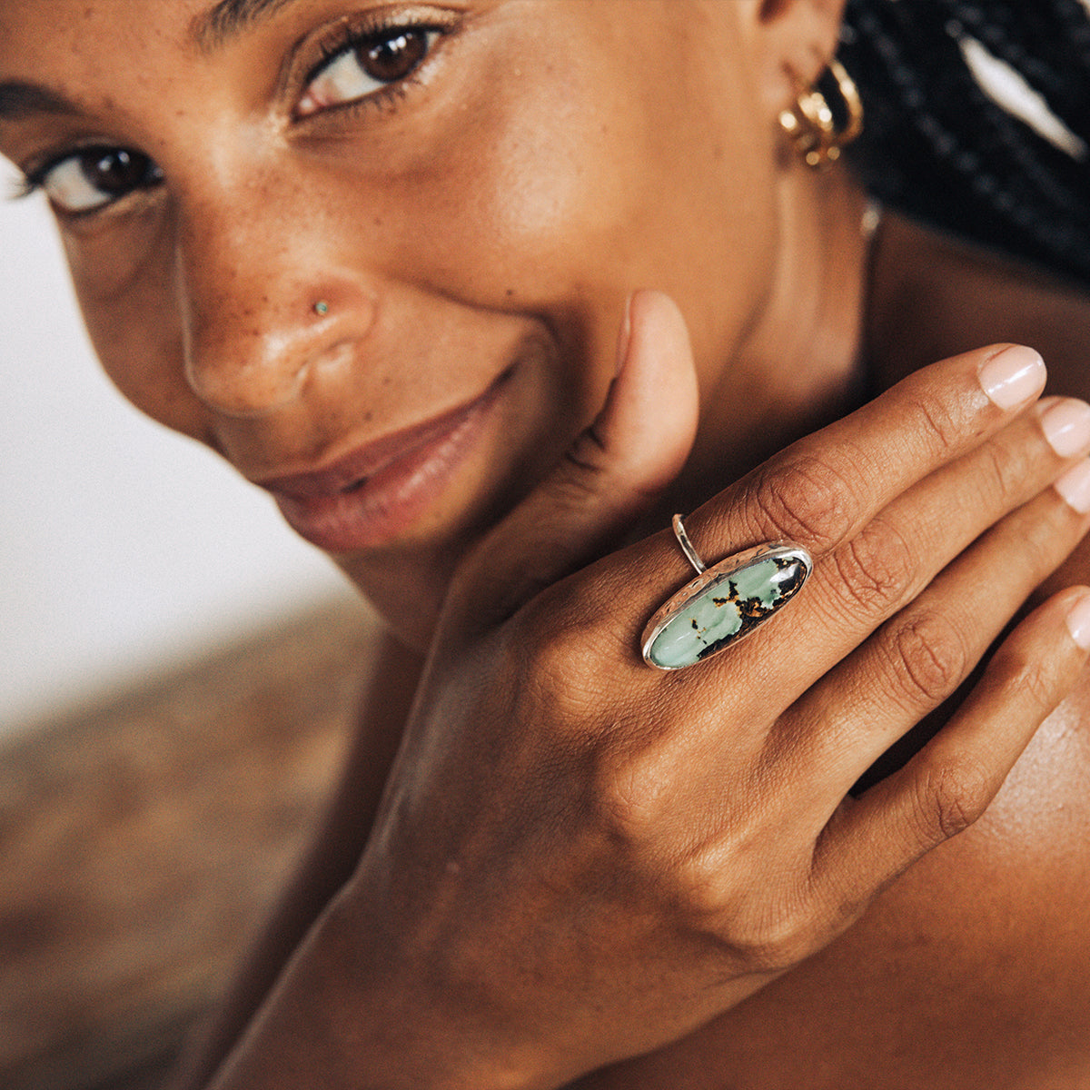 Otteson Turquoise Elfin Ring