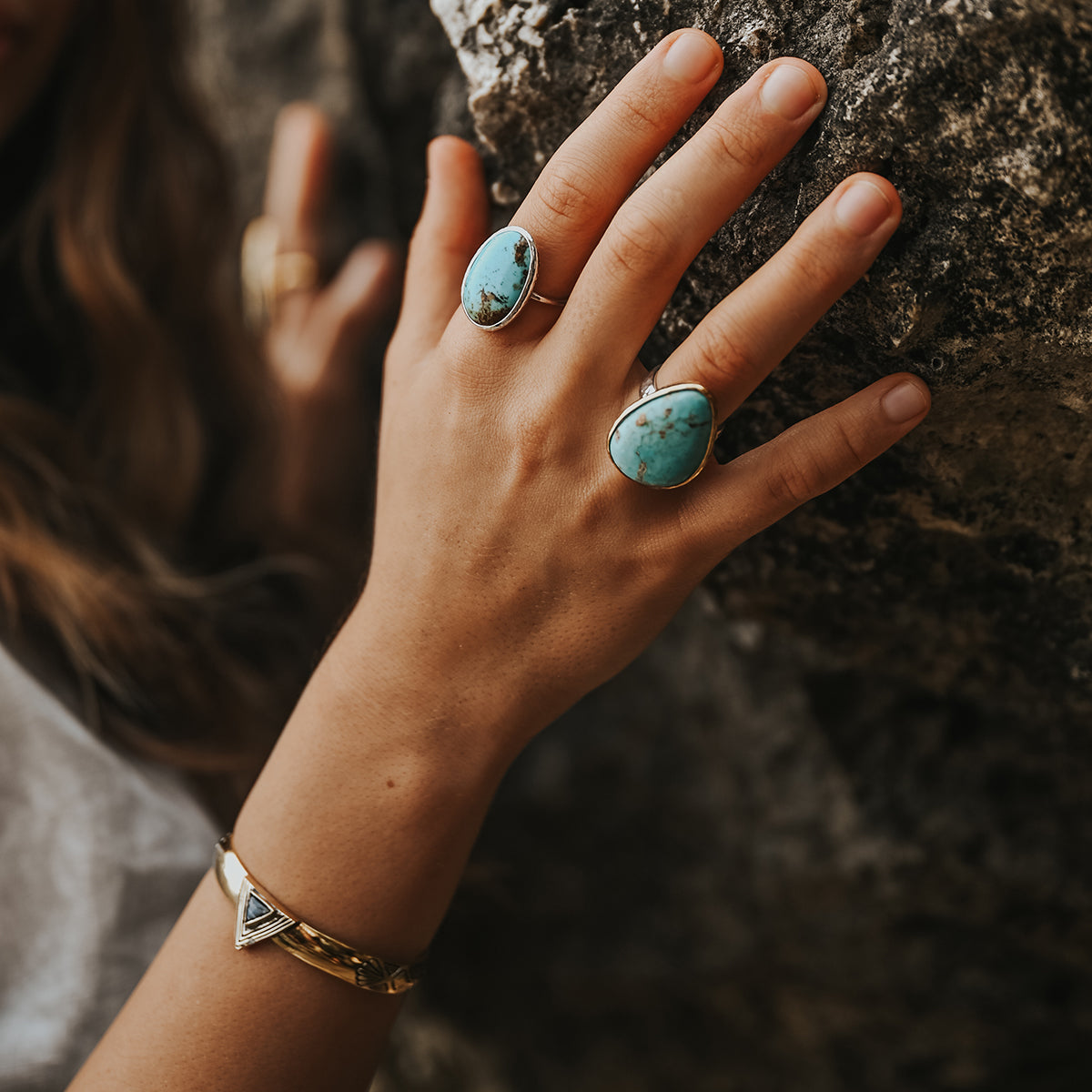 Hold Space Cuff || Moonstone