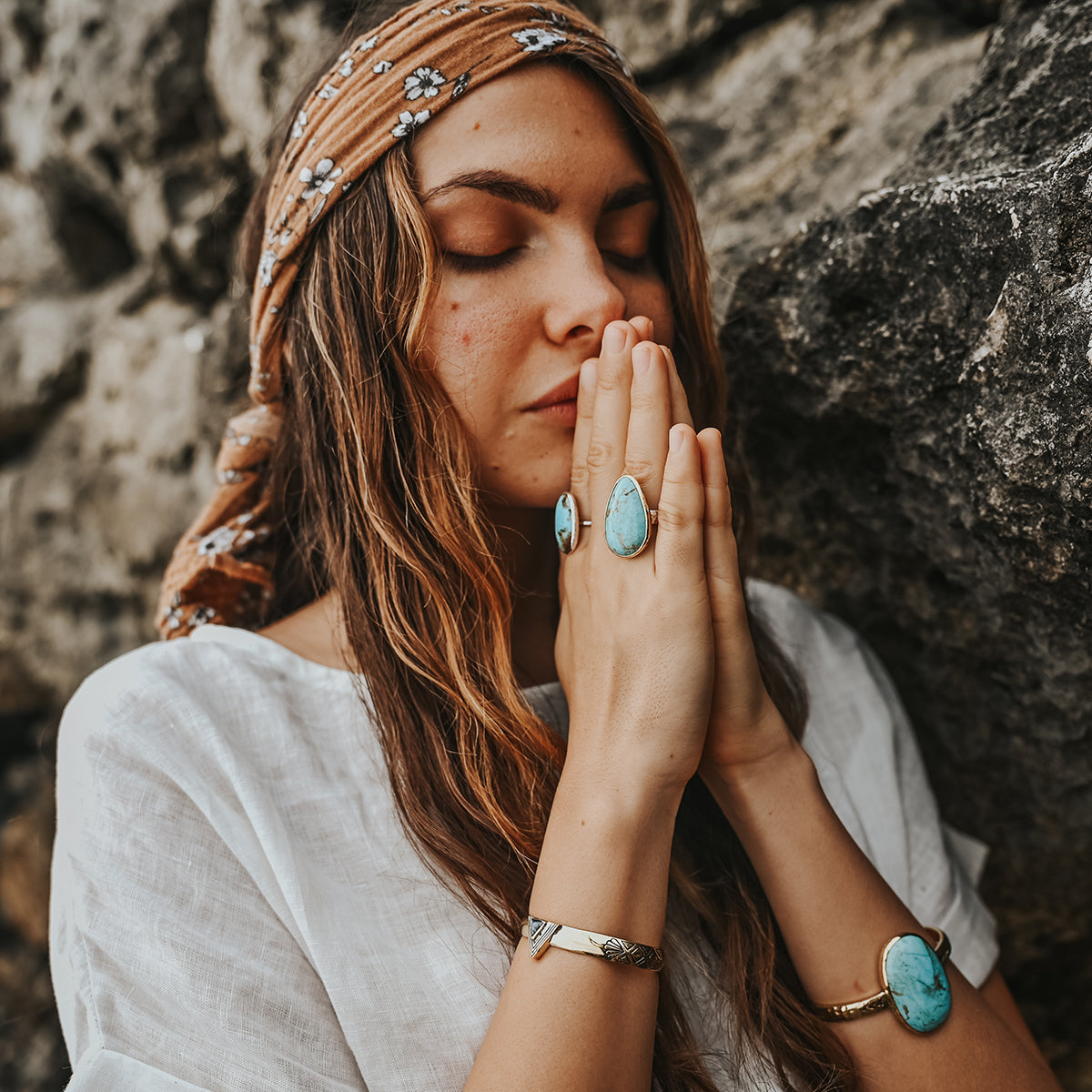 Hold Space Cuff || Moonstone