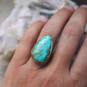 Castle Dome Turquoise Elfin Ring
