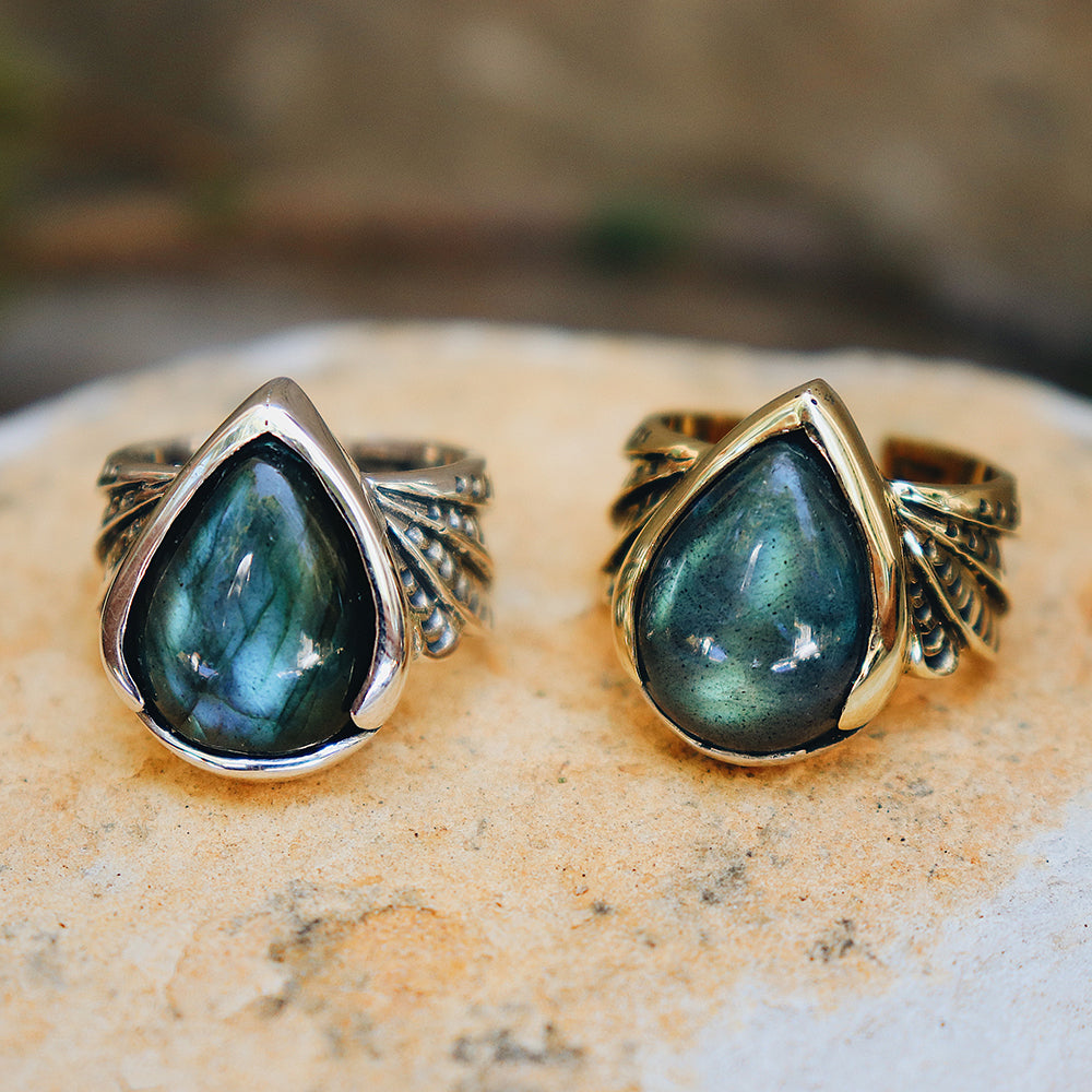 【Bahgsu Jewels】Winged labradoriteリング Winged Ring || labradorite - Bahgsu