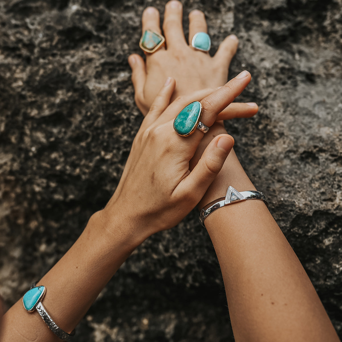 Hold Space Cuff || Moonstone