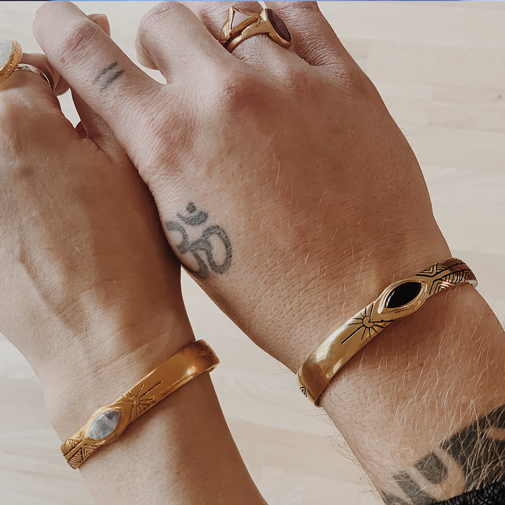 サーファー/ストリート人気【Bahgsu Jewels】Three s Cuff Trevor Hall x Bahgsu Jewels || Three Rivers Cuff