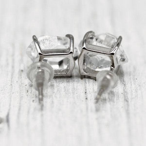 Herkimer Diamond Studs :: Silver