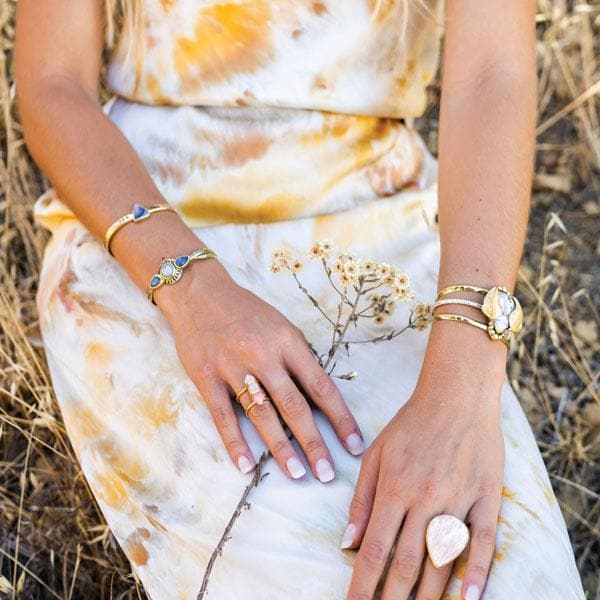 Rose Quartz Elfin Wand Ring