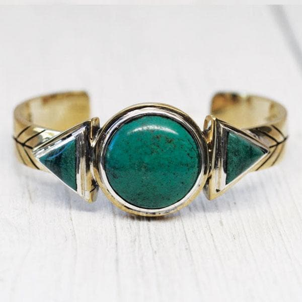Hemisphere Cuff || Turquoise