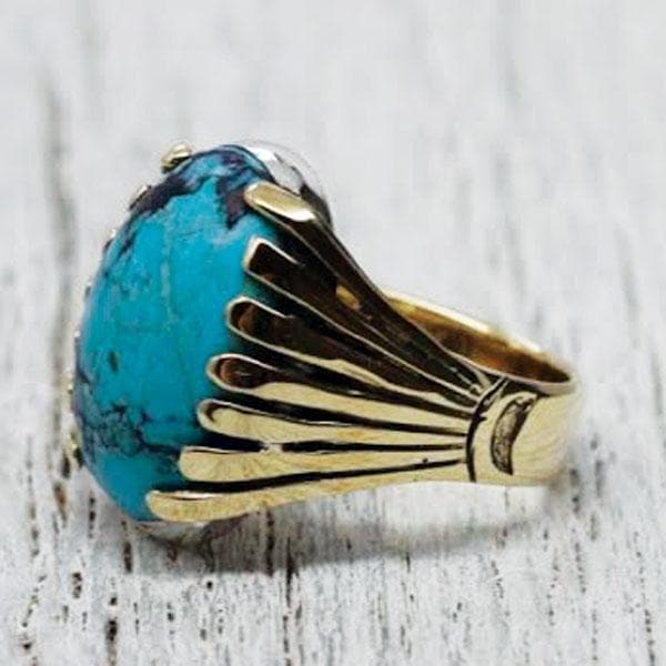 Blossom Ring || Turquoise - Bahgsu