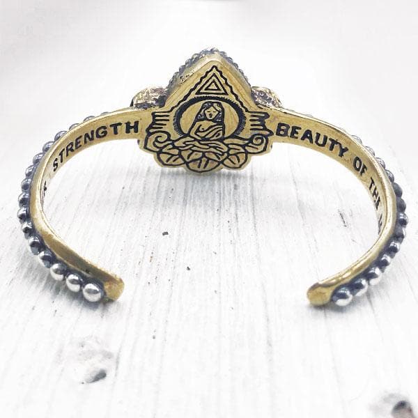 Lotus Cuff || Rose Quartz