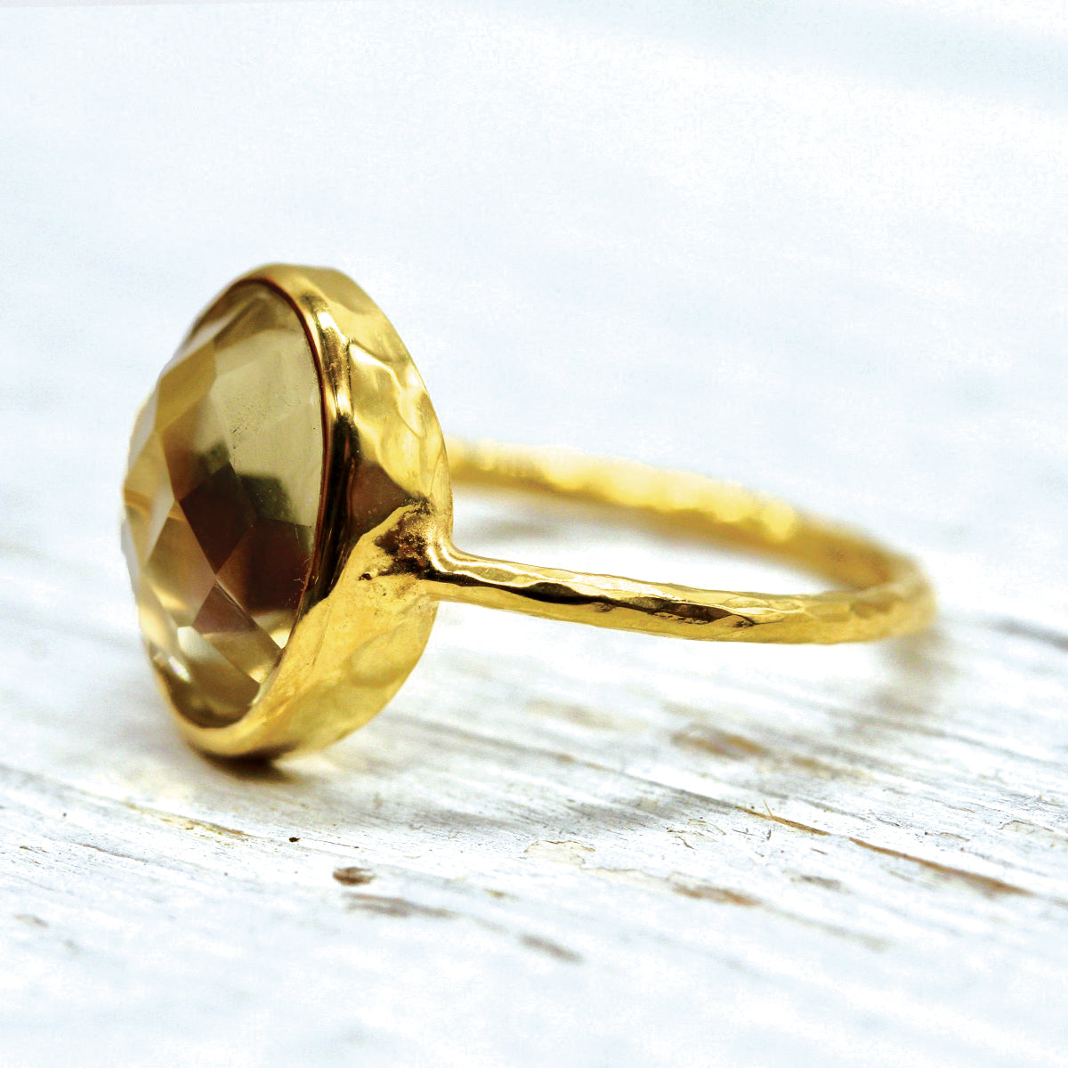 Citrine Elfin Ring