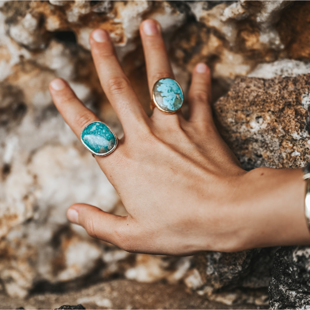 Castle Dome Turquoise Elfin Ring