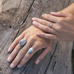 Herkimer Diamond Ring :: Silver