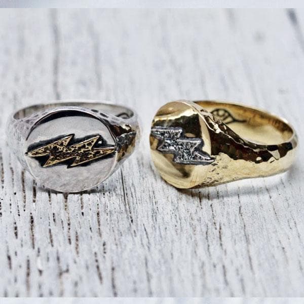 Custom Mens Lightening Ring