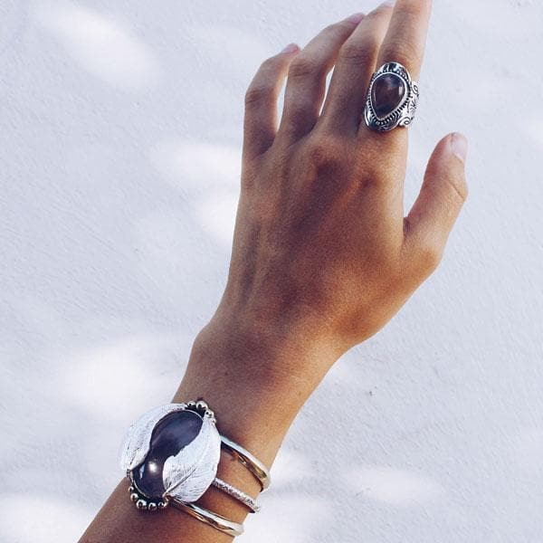 【Bahgsu Jewels】Spirit Rose Quartz Tearリング Spirit Ring || Rose Quartz Tear - Bahgsu