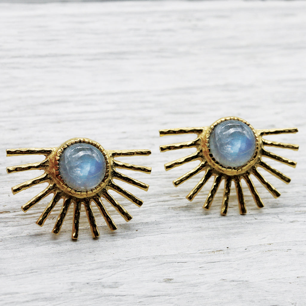 Light Ray Stud :: moonstone