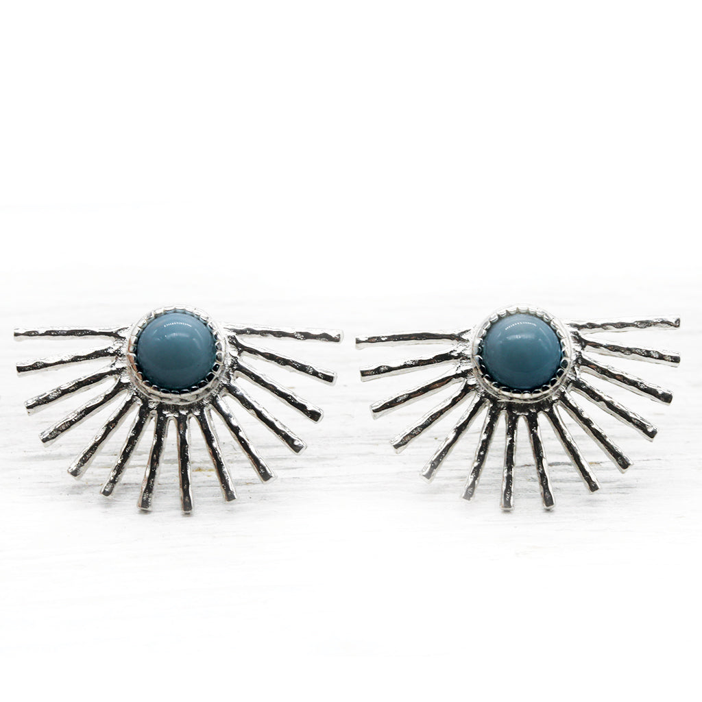 Light Ray Stud :: Larimar