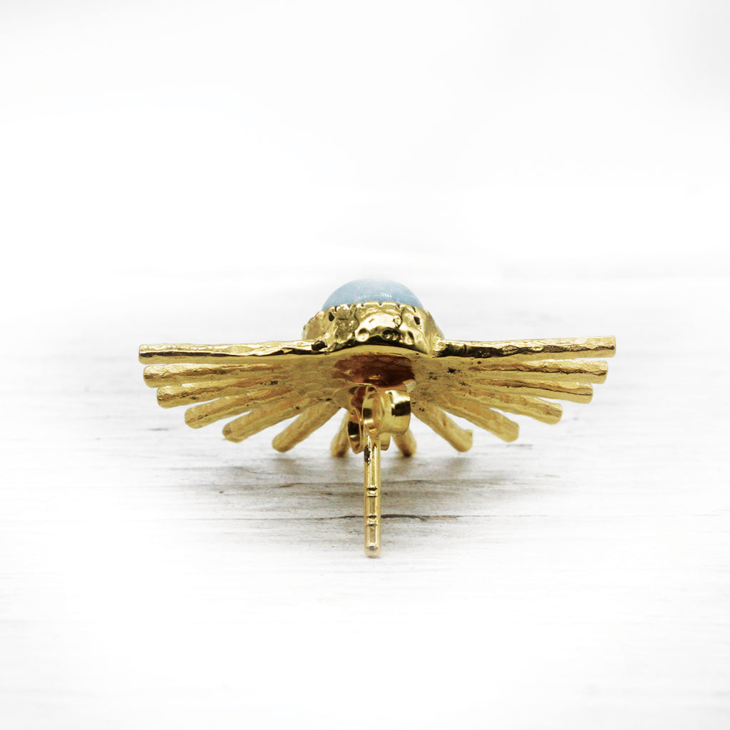 Light Ray Stud :: Larimar