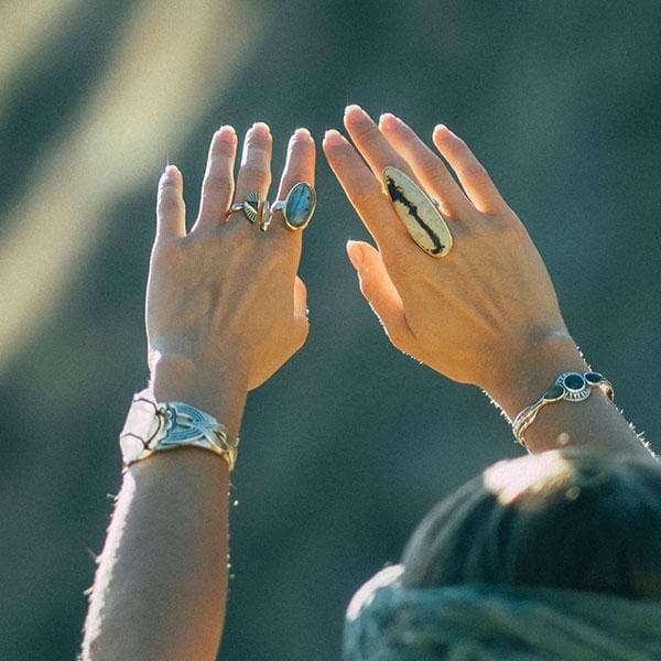 Radiate Cuff || Labradorite