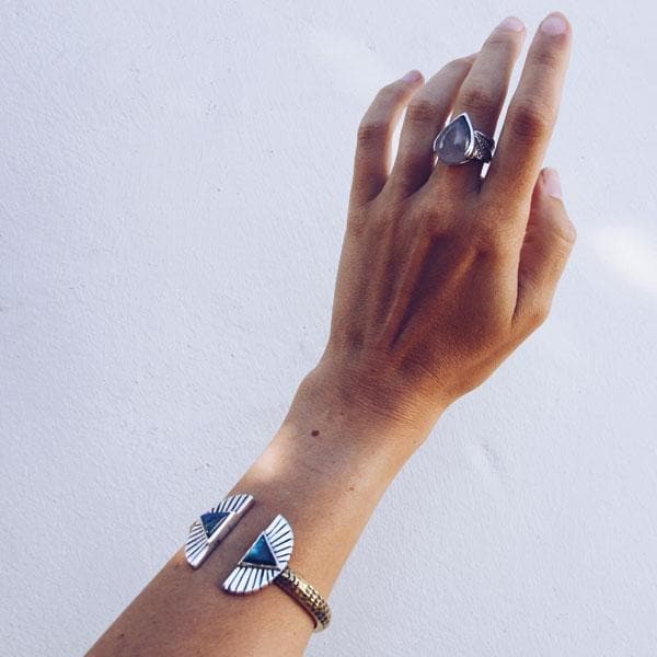 Shape Shift Cuff || Labradorite