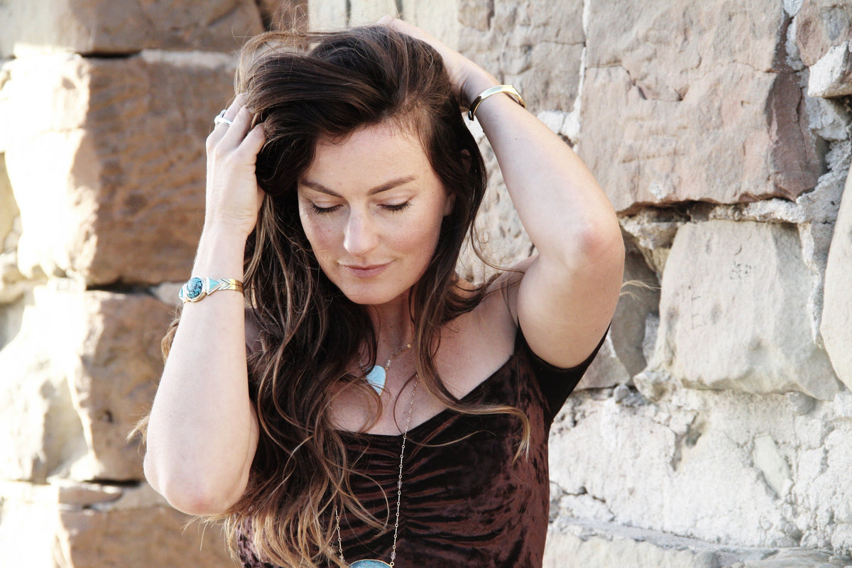 Hemisphere Cuff || Turquoise