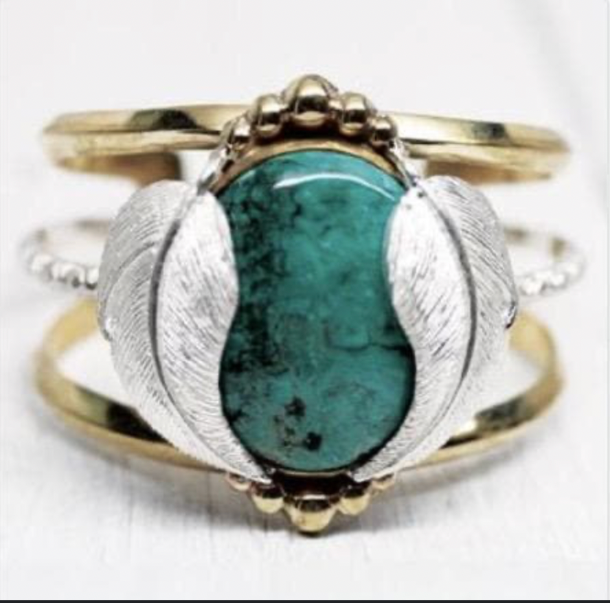 Kinship Cuff || Turquoise Oval