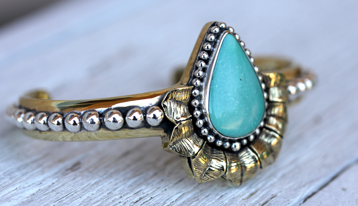 Lotus Cuff || Turquoise