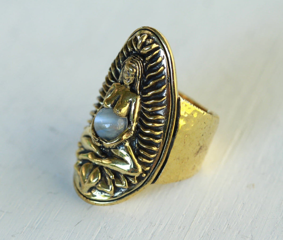 Goddess Ring || Brass
