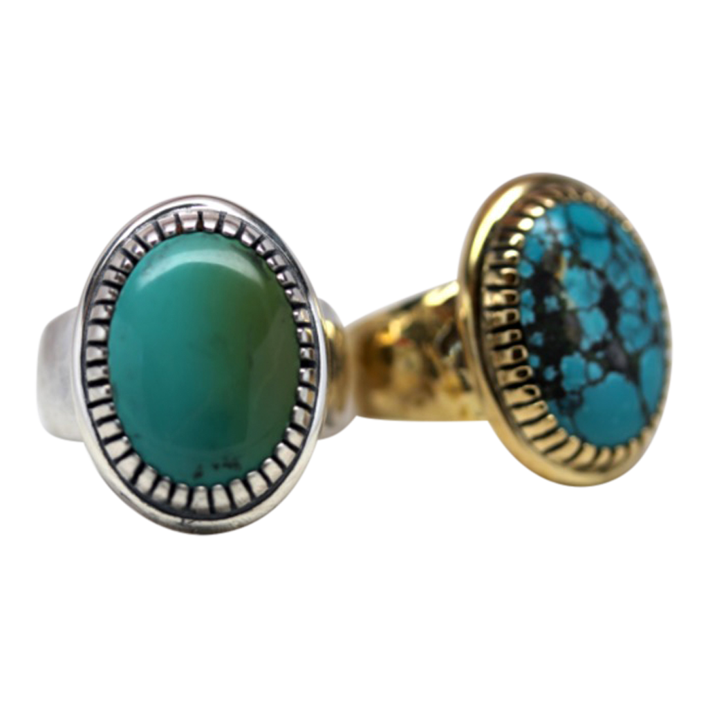 Turquoise Earth Ring || Men