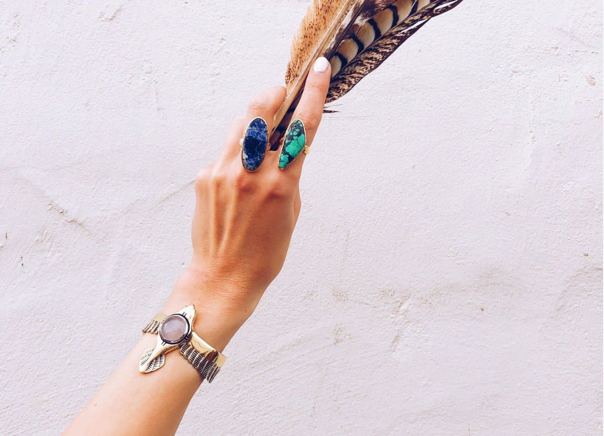 As Above Cuff || Rose Quartz