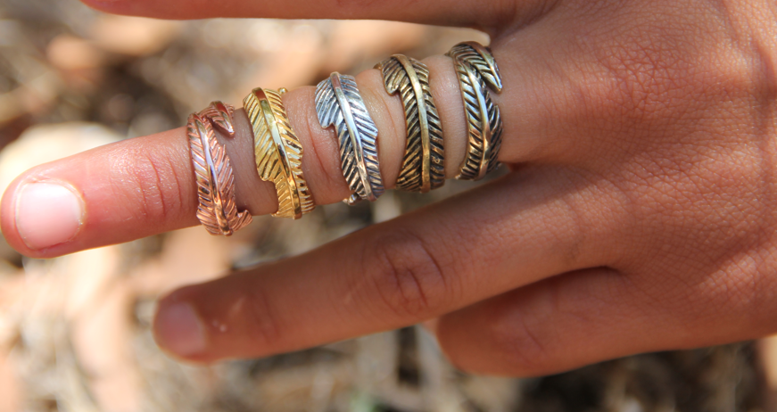 Heart Light Feather Band view more colors Bahgsu