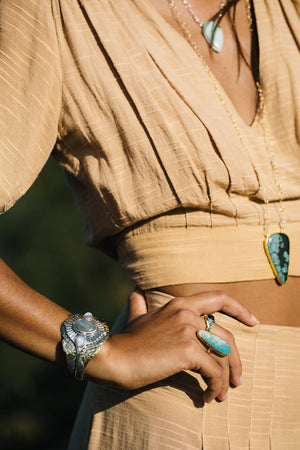 Rebirth Cuff || labradorite