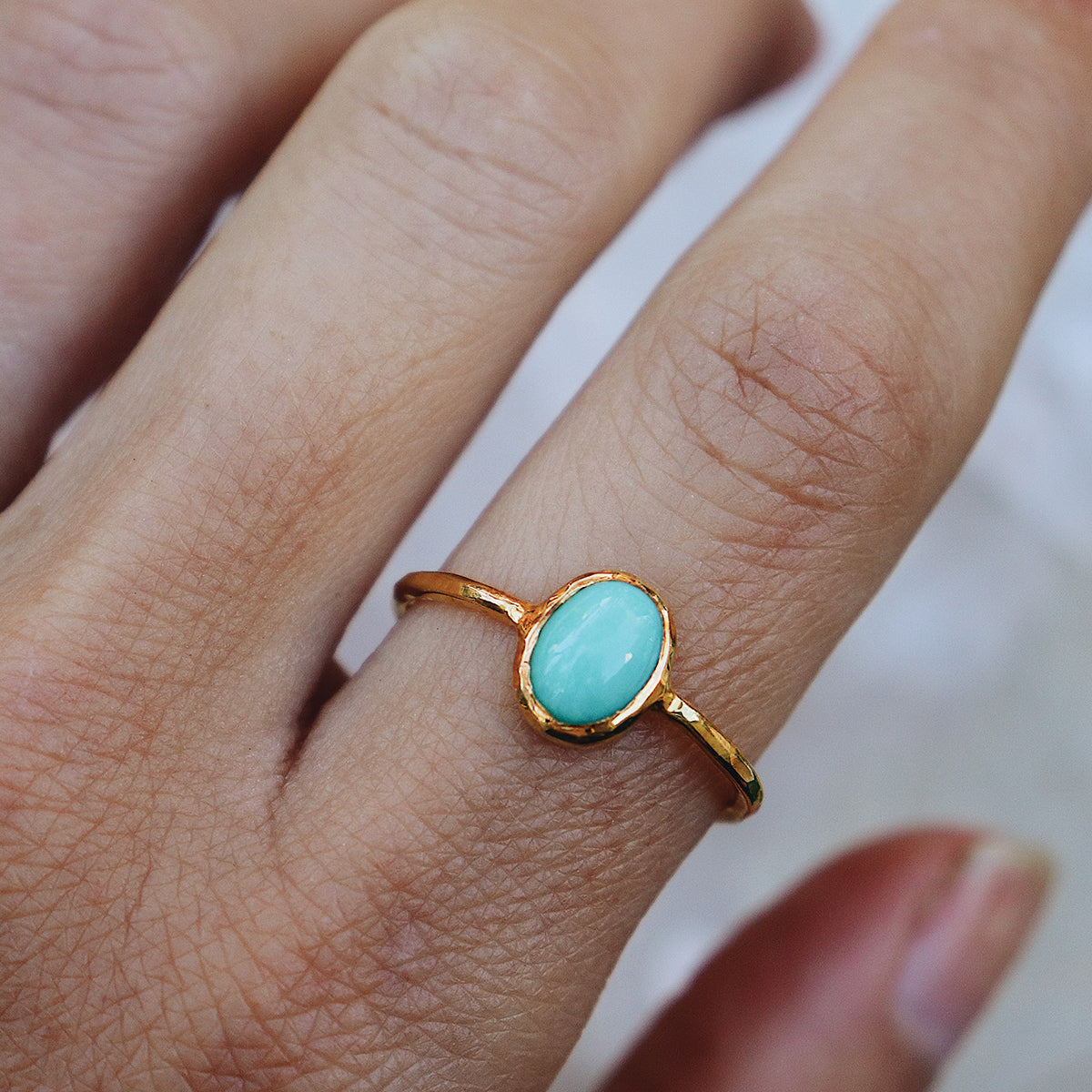 Maghara Turquoise Elfin Ring