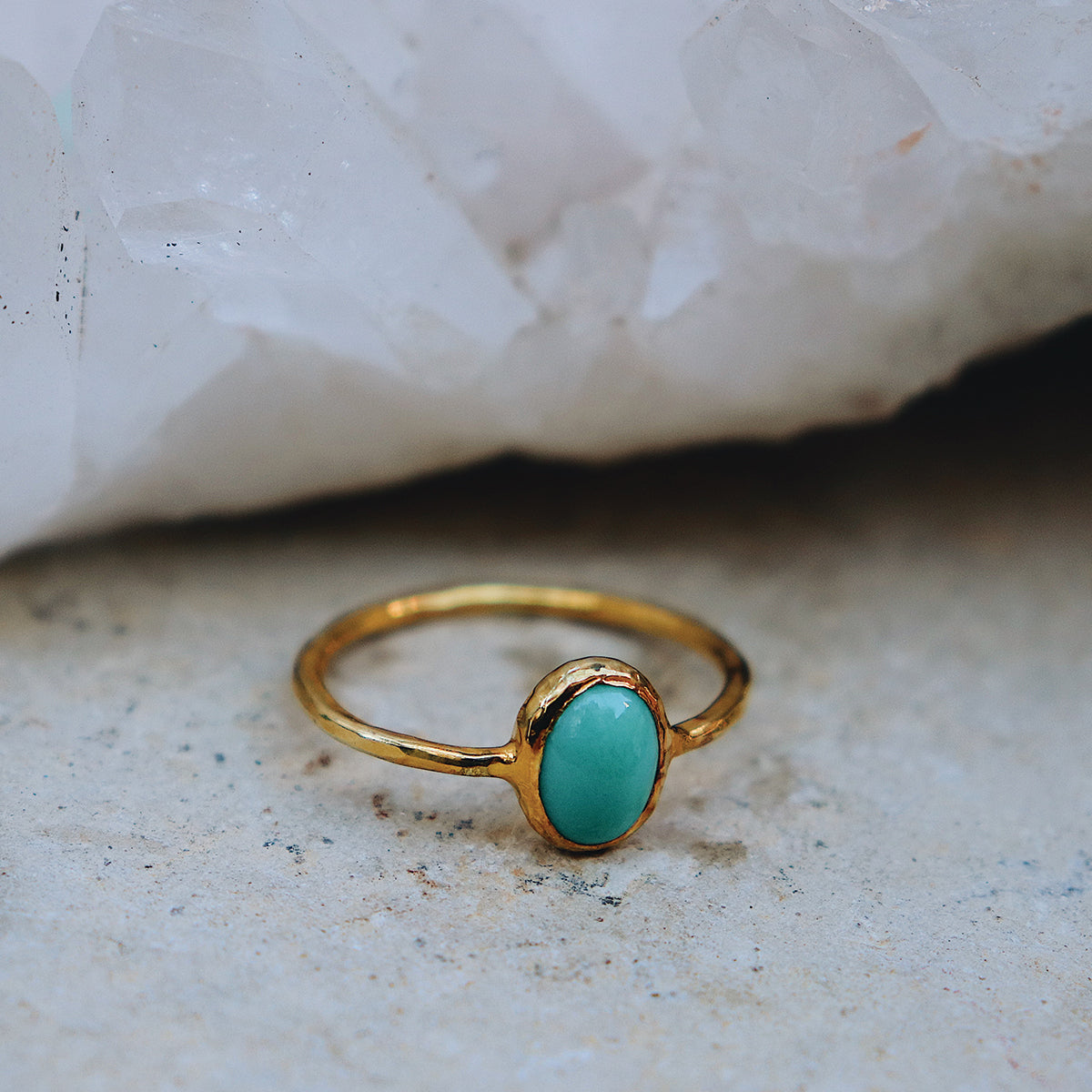 Maghara Turquoise Elfin Ring