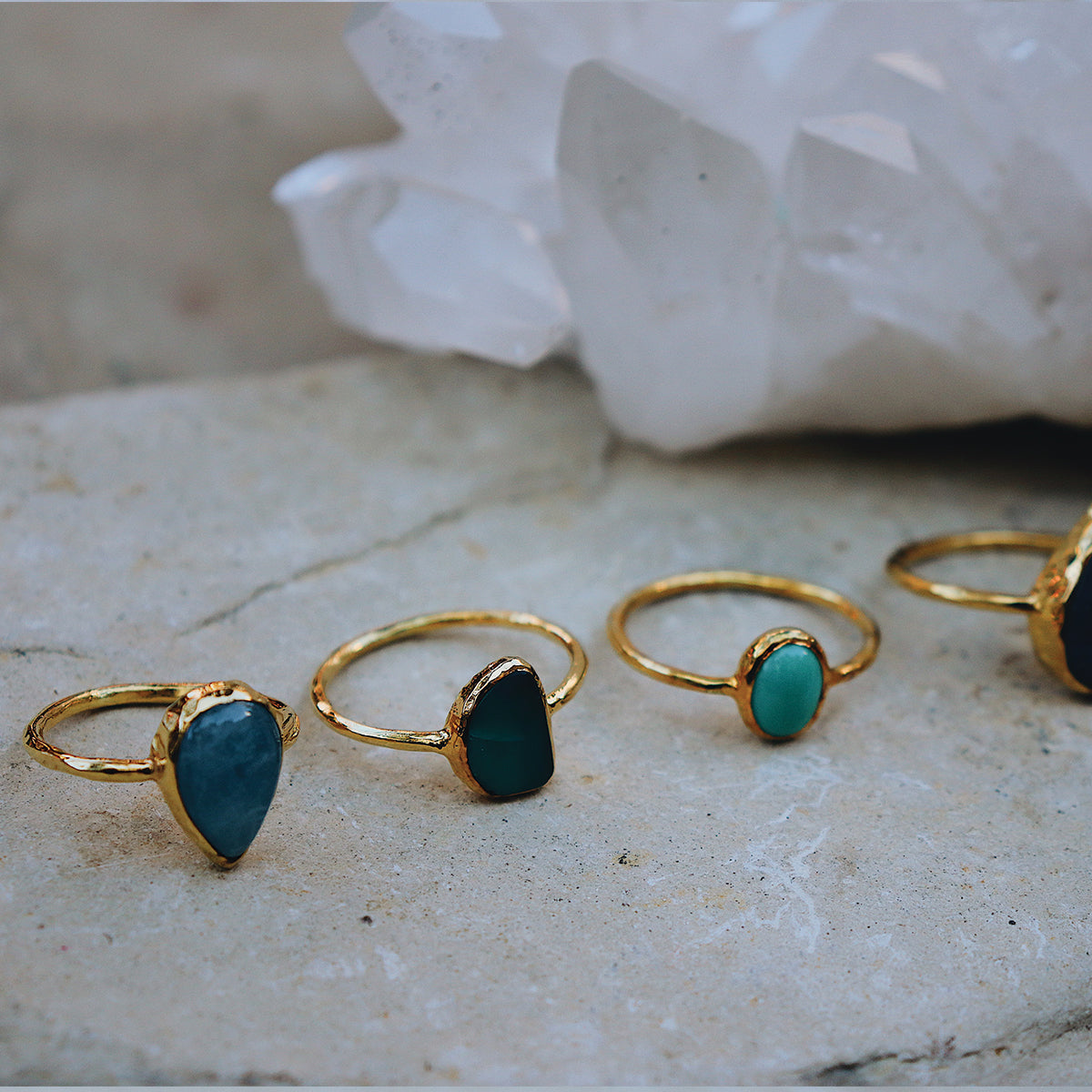 Maghara Turquoise Elfin Ring