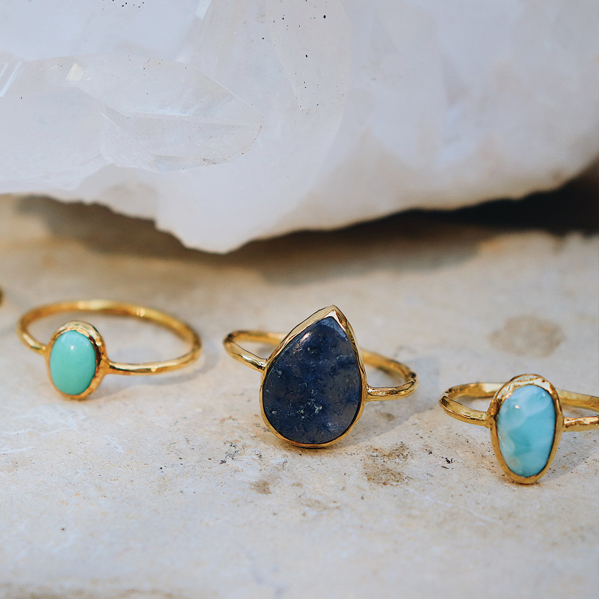 Maghara Turquoise Elfin Ring