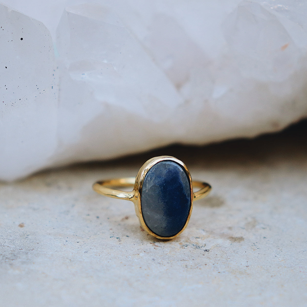 Dumortierite Elfin Ring