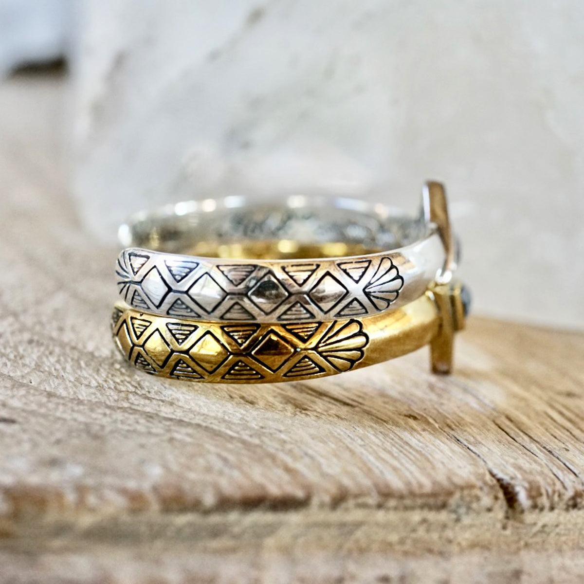 Hold Space Cuff || Moonstone