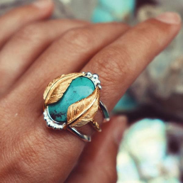 Kinship Ring :: Turquoise oval