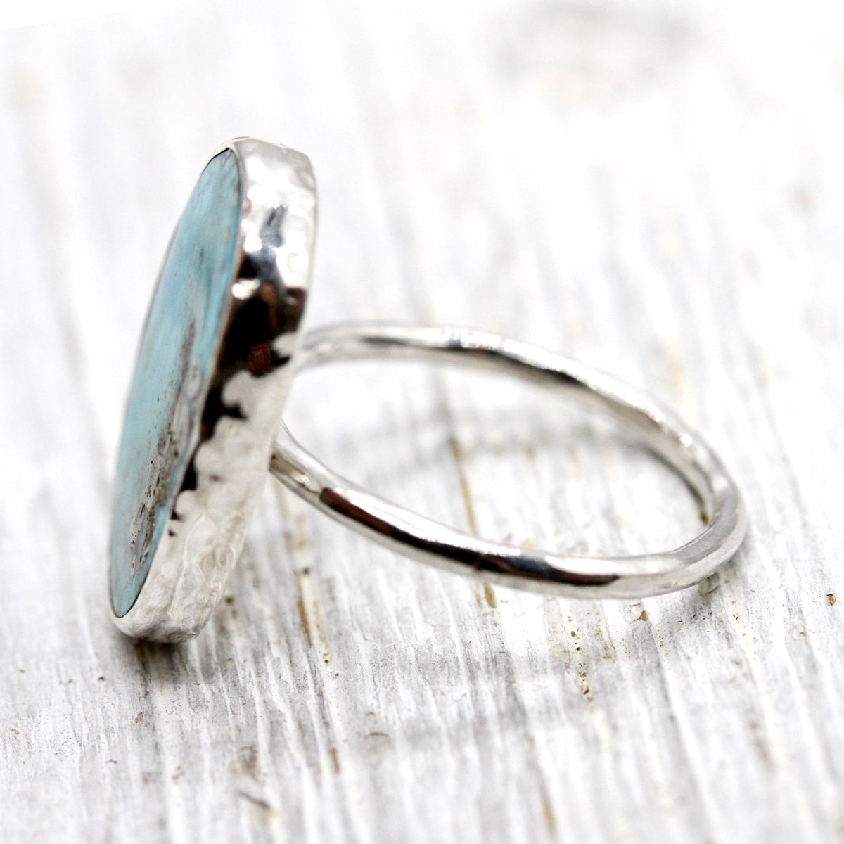 Lunar Chrysocolla Elfin Ring