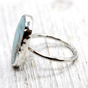 Lunar Chrysocolla Elfin Ring