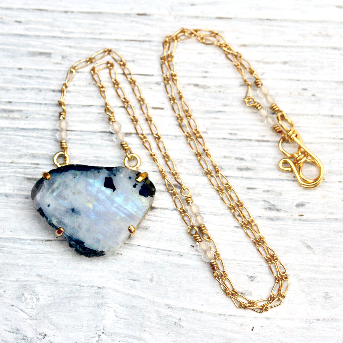 Natural Mystic Necklace :: Moonstone - Bahgsu Jewels