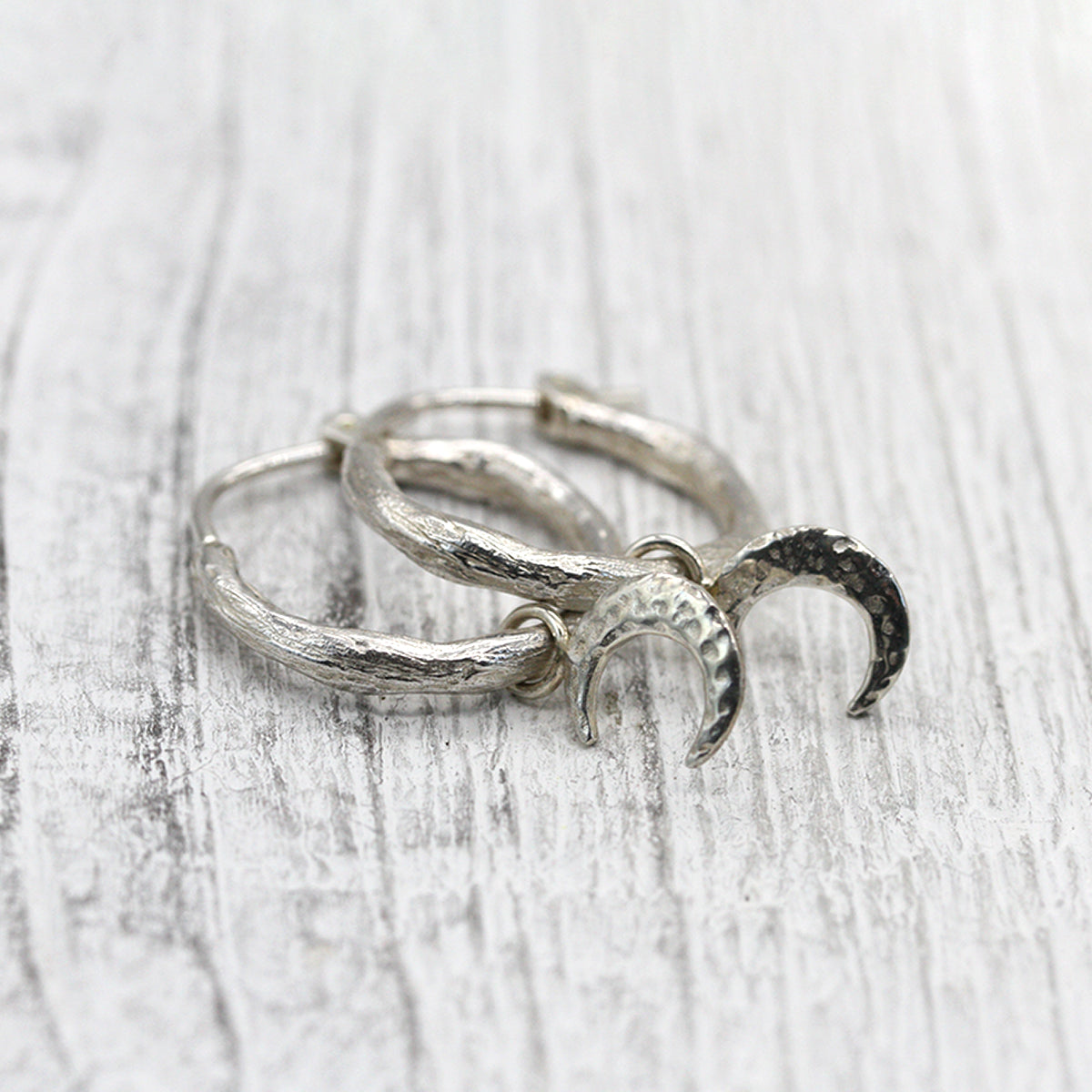 Charmed Hoops : Grand w/ Crescent Moon