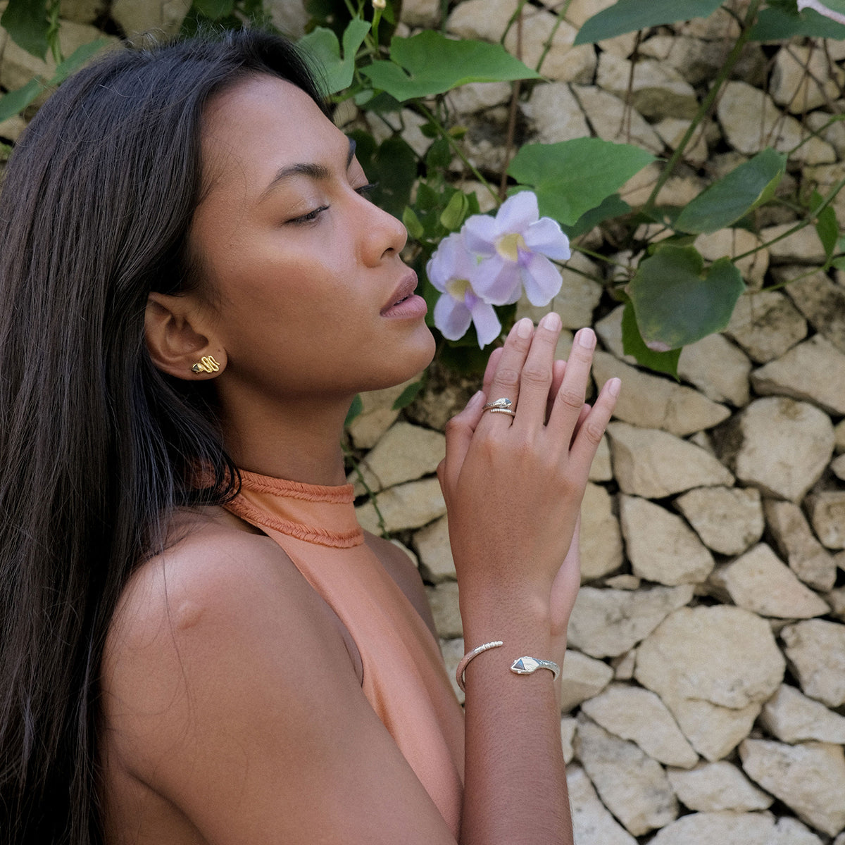 Serpent Ring || labradorite