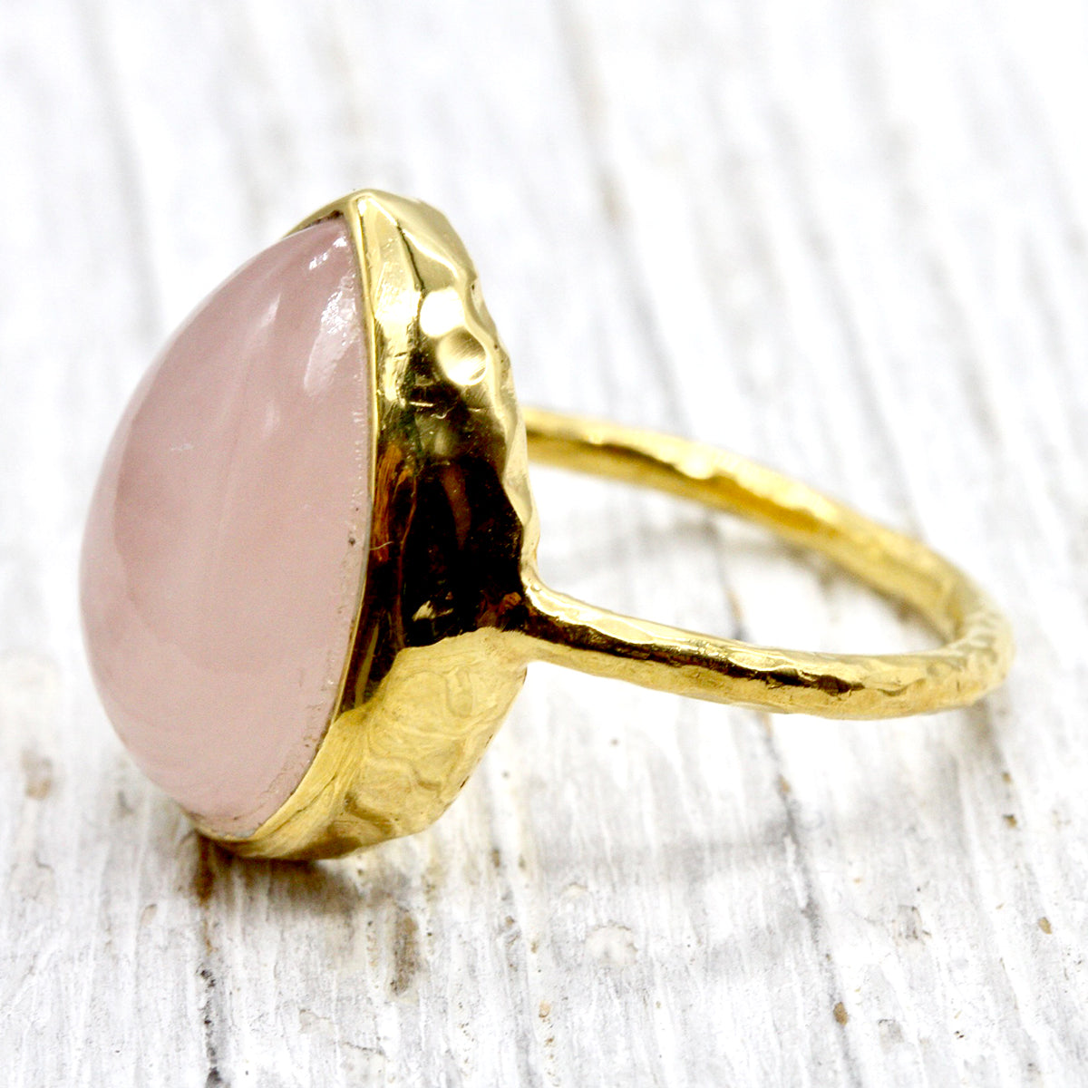 【Bahgsu Jewels】Spirit Rose Quartz Tearリング Spirit Ring || Rose Quartz Tear - Bahgsu