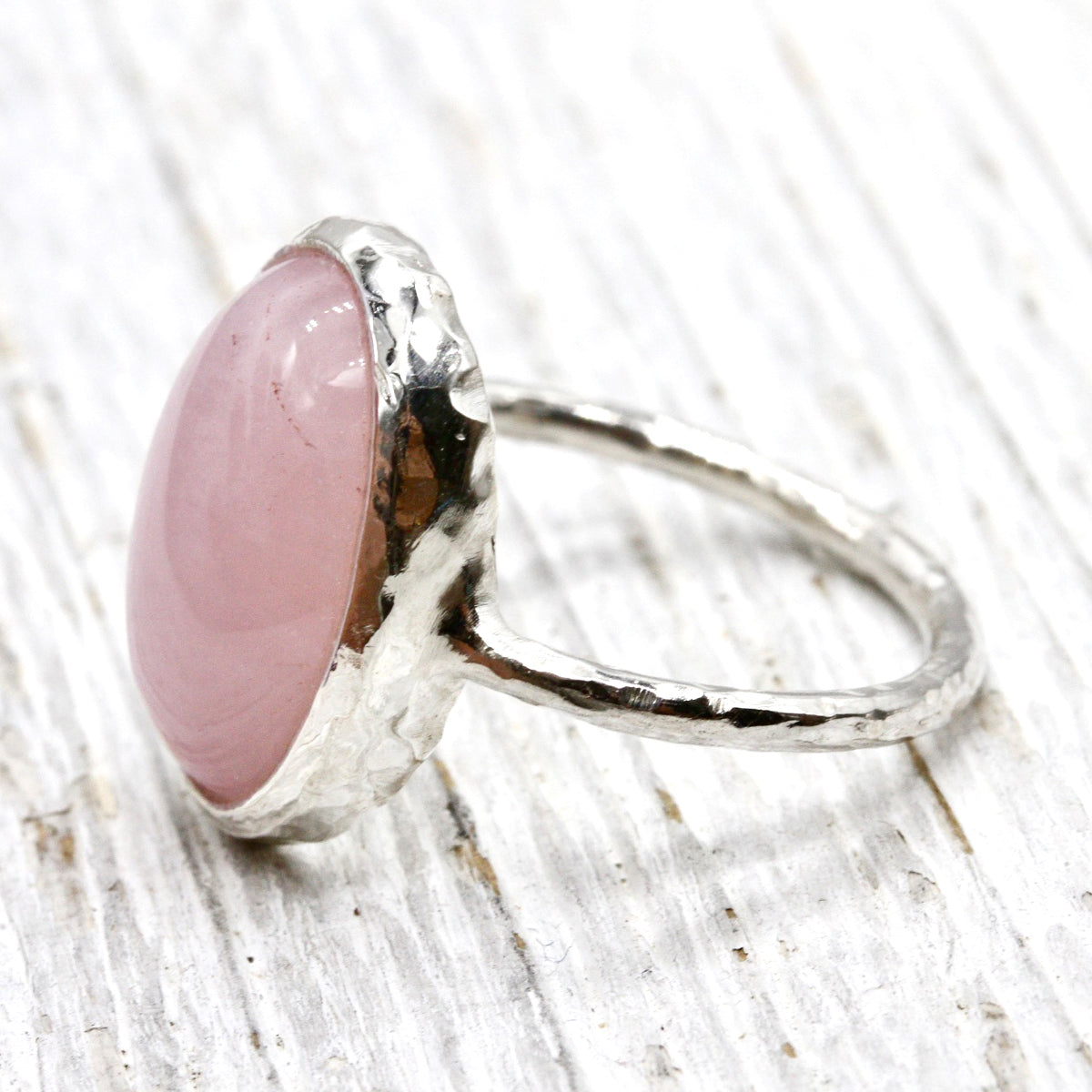 Rocker Hexagon Pink Rose Quartz Wand Double Terminated Point Sterling  Silver Ring | Geometric Jewelry | Rose Quartz Ring | Healing Crystal -  Gilded Bug Jewelry
