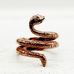 Rattlesnake Lotus Ring || view more colors