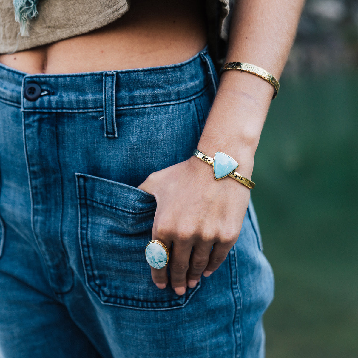 Women'S Bird And Moonstone Cuff - Xavier Rudd Collab