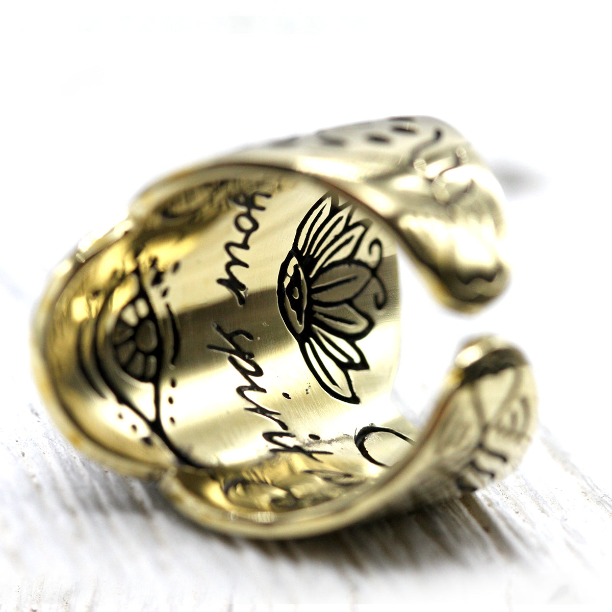 Spirit Ring || Rose Quartz Tear - Bahgsu