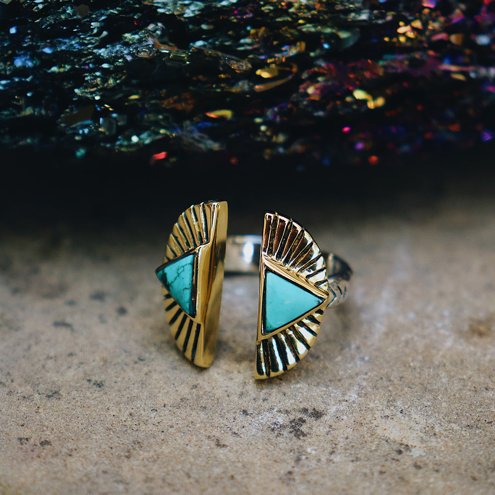 Shape Shift Ring || Turquoise