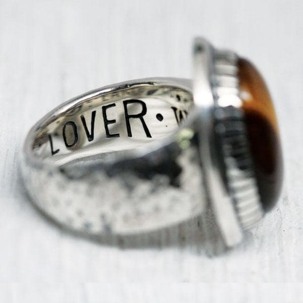 Tiger Eye Earth Ring || Men